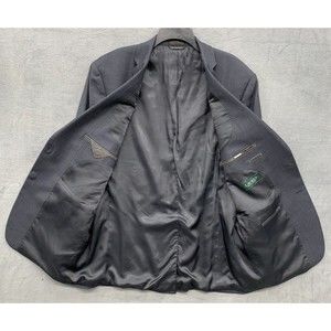 Lauren Ralph Lauren Sports Coat Mens 48 L Blue Notch Single Breasted 2 Button